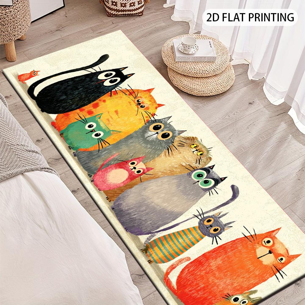 1Pcs Modern Minimalist Non-Slip Washable Area Rug Runner for Entryway, Living Room, Bedroom & Patio