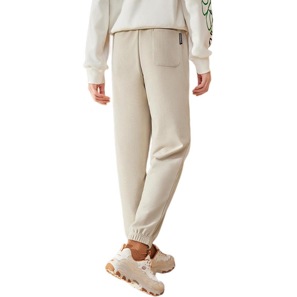 Skechers Simple Versatile Elastic Casual Pants Women Bottoms Light-Brown L424W099-0046