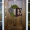 Door Wreath Pendant No Watering Add Atmosphere Anti-break Exquisite Eucalyptus Door Wreath Pendant Balcony Supply