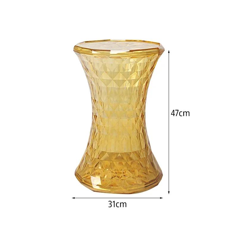 Crystal Stool Simple Colourful Transparent Stool Bathroom Household Shoeshine Stool Creative Ins Short Stools Creative Modern