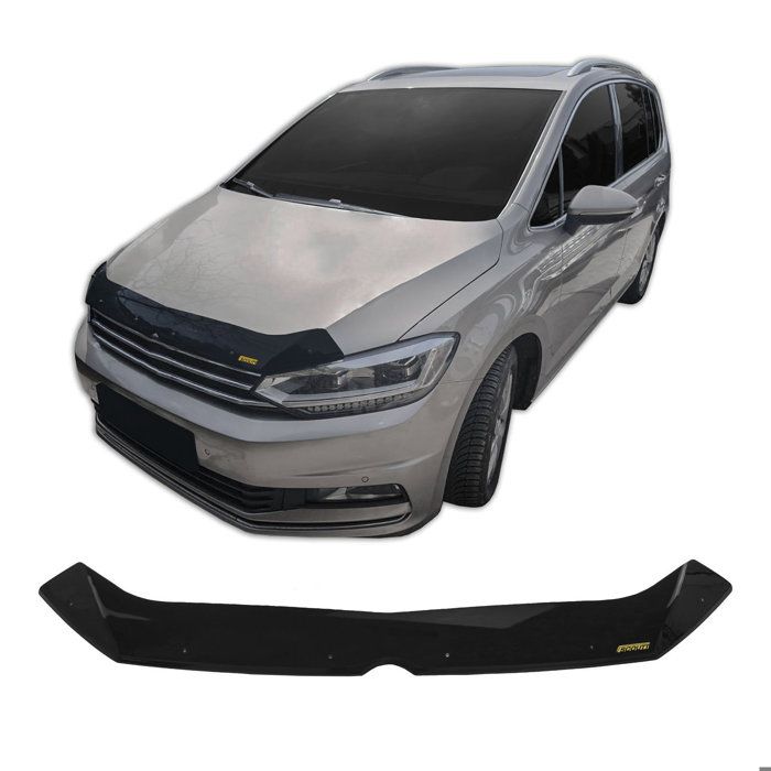 Scoutt | Hood Bra Deflector Protection For Volkswagen Touran Since 2015, Aerodynamic, Easy Assembly, No Drilling Required
