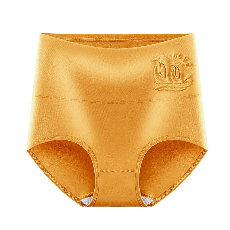 10A Antibacterial High Waist Cotton Women s Briefs - Tummy Control, All-Cotton Crotch, Plus Size L