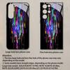 Colorful Light Pattern 2D Phone Case for Samsung S26 S25 S24 S23 S22 S21 S20 A56 A36 A16 - Glass Protective Cover