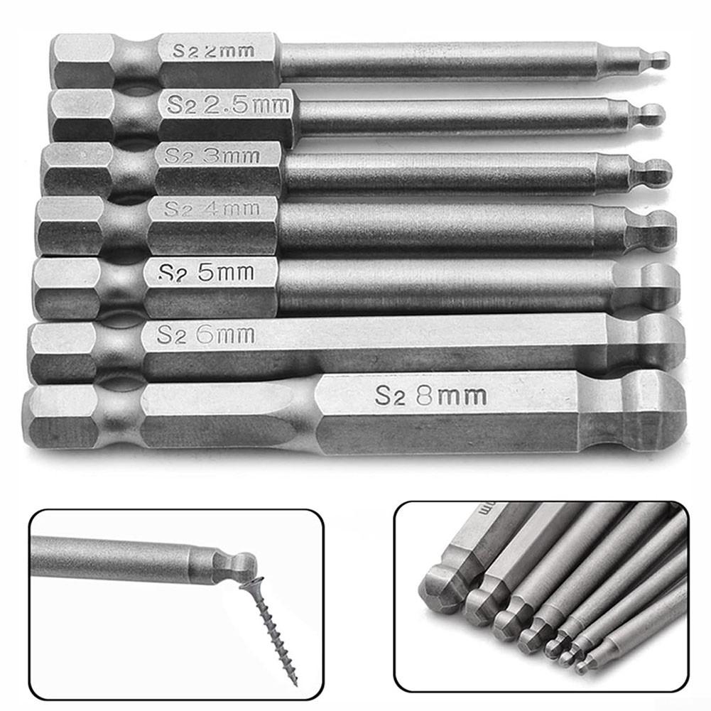 1pc 65mm Hex Screwdriver Bit Alloy Steel End Hexagon
