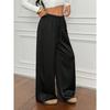 Women S Satin High Waist Loose Wide Leg Casual Commute Pants