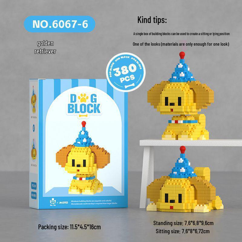Children's Educational Building Blocks for Pets: Suitable for Dogs, Cats, Bichon Frise, Corgi; Compatible with Lego; Perfect for Children's Day