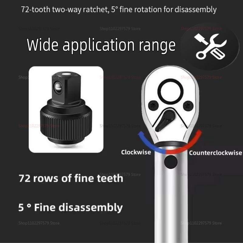 15Pcs Bicycle Torque Wrench Set 1/4 Inch Dual Direction Bike Allen Key Tools Motorcycle Repair Kit Nm Spanner Socket