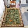 Vintage 2D Forest Tapestry Rectangular Area Rug for Bedroom Living Room Non Slip Washable Floor Mat Home Decorative Soft Carpet
