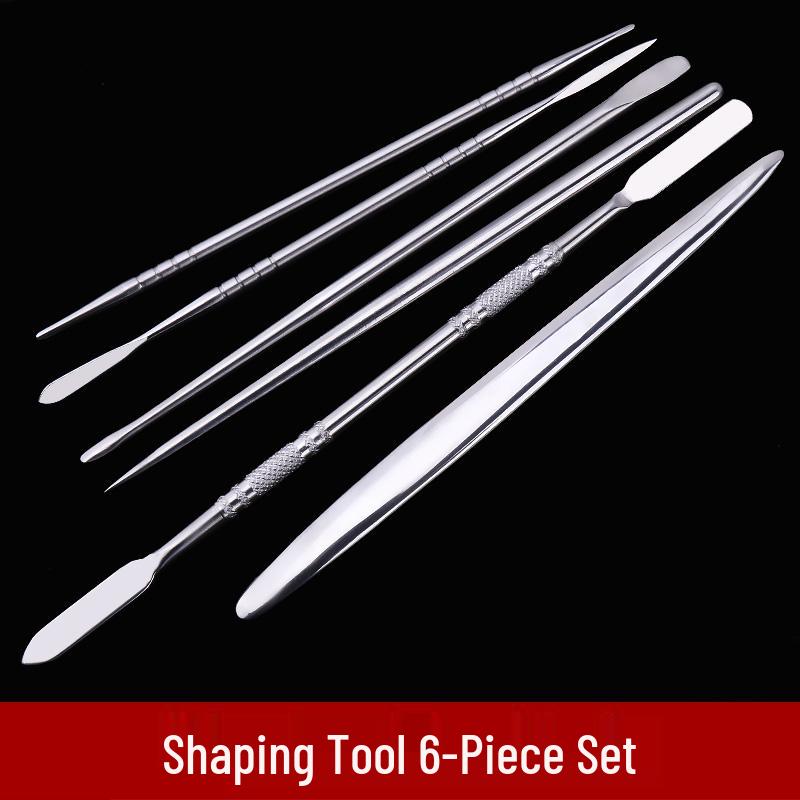 Stainless Steel Clay Sculpture Tool Set: Spatula & Eye Knife