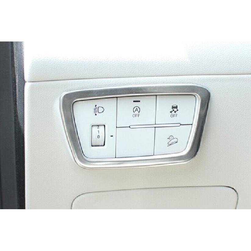 For Hyundai Tucson 2022-2024 Silver Steel Driver's Side Dash Control Cover Trim