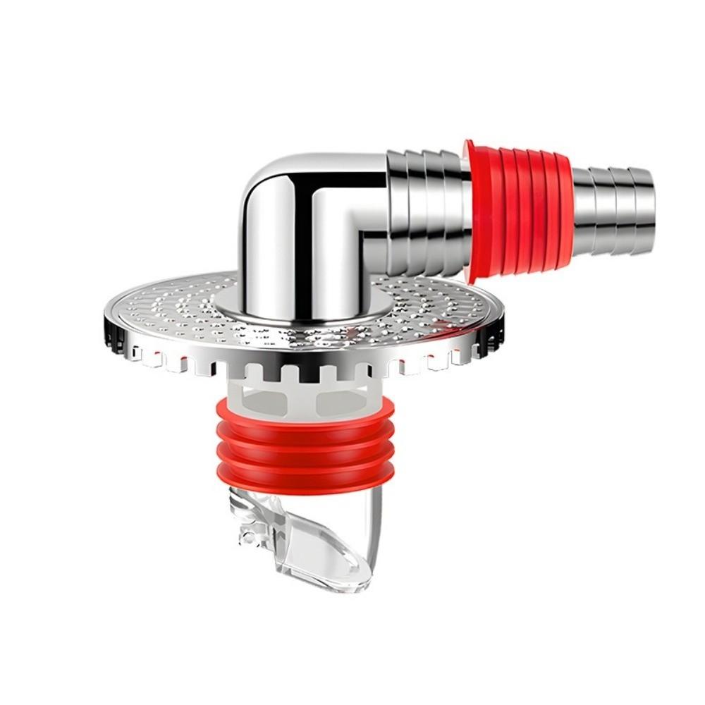 Plastic Floor Drain Tee Connector Anti-Odor Multi Functional Washing Machine Drain Adapter Quick Installation