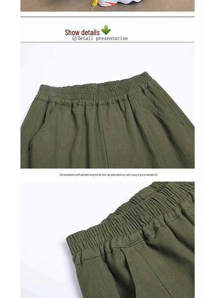 Boys' Cargo Pants - 2023 Spring/Autumn Style, Cool and Casual Long Pants for Middle & Big Kids