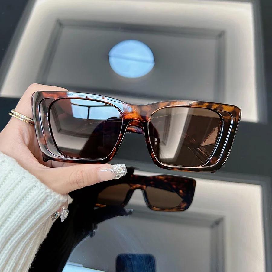 Square Vintage Sunglasses Women Men Fashion Retro Sun Glasses Female Male Mirror Fashion Travel Punk Outdoor