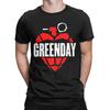 Mens Womens G-Green Day Punk T Shirt Cotton Graphic Printed T-Shirt Band Clothing Outfits