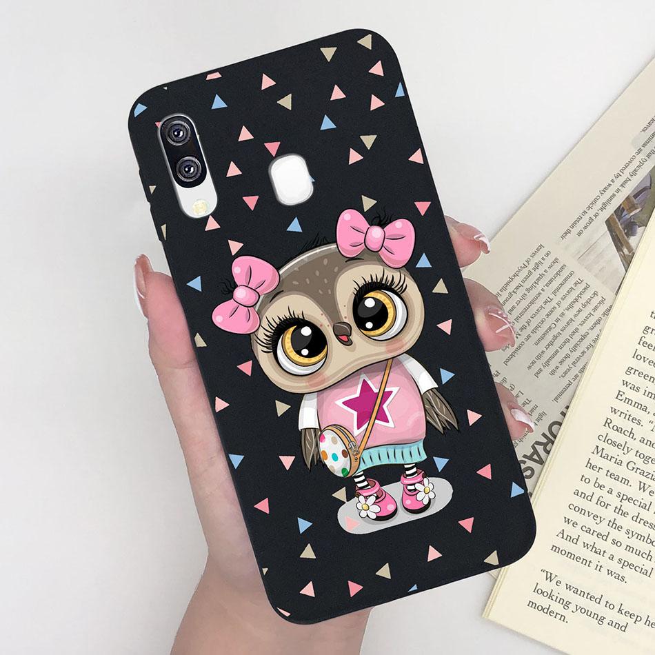 Leopard Print Case For Samsung A40 Phone Cover Soft Silicone Matte Cases For Samsung Galaxy A40 A 40 SM-A405F Bumper Funda Capa