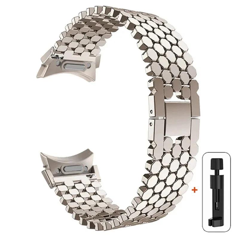 Quick Fit Stainless Steel No Gaps Band for Samsung Galaxy Watch 6 Classic 47mm 43mm 4 42 46mm 5 Pro 45mm 40 Mm 44mm Correa