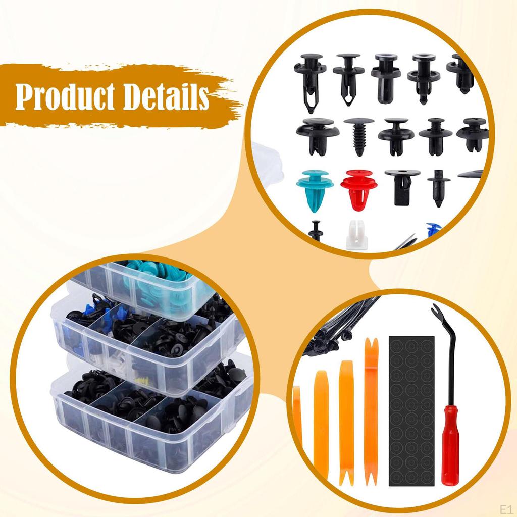 725x Car Push Retainer Clip Spare High Performance Auto Fasteners Assortment