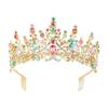 Sparkling Rhinestones Bridal Crowns with Secure Hair Comb Grip Wedding Headpiece For Bride Ceremony and Photography Props