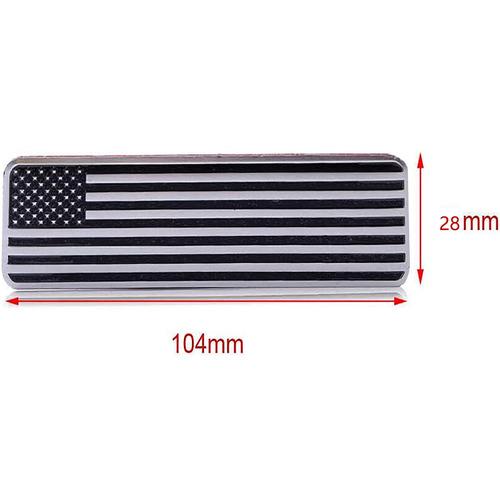 2Pcs 3D Metal USA Flag Sticker American Decal Body Emblem Access For Car Truck