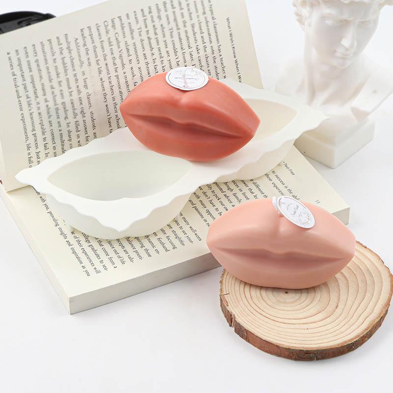 3D Bow-knot and Mouth Silicone Candle Mold Handmade Soy Wax Resin Soap Mould Scented Candle Making Molds Craft Gifts Home Decor