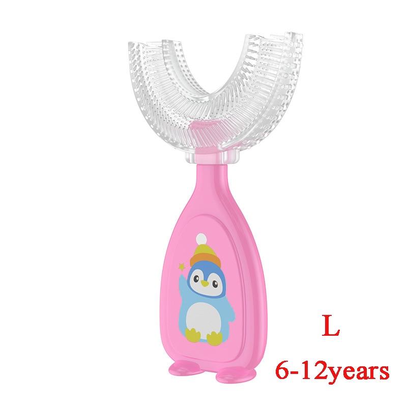 1pc Baby Toothbrush 360 Degree Child Toothbrush Teethers Soft Food Grade Silicone Baby Dental Care Training Toothbrush