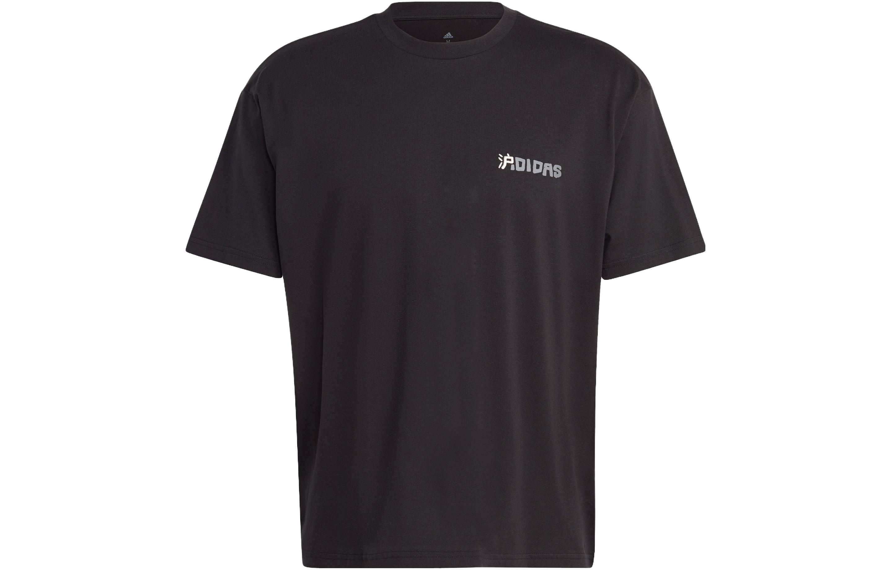 Adidas T Shirts Unisex Black Crew Neck Moderate Straight Fit IC4714 XXL