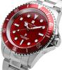 Radio Reverse Rotation Prevention Water Resistant To 10 Silver X Red [Salvatore Mara] Watch, Solar, Bezel, ATM, Men's, SM22110-SSRD
