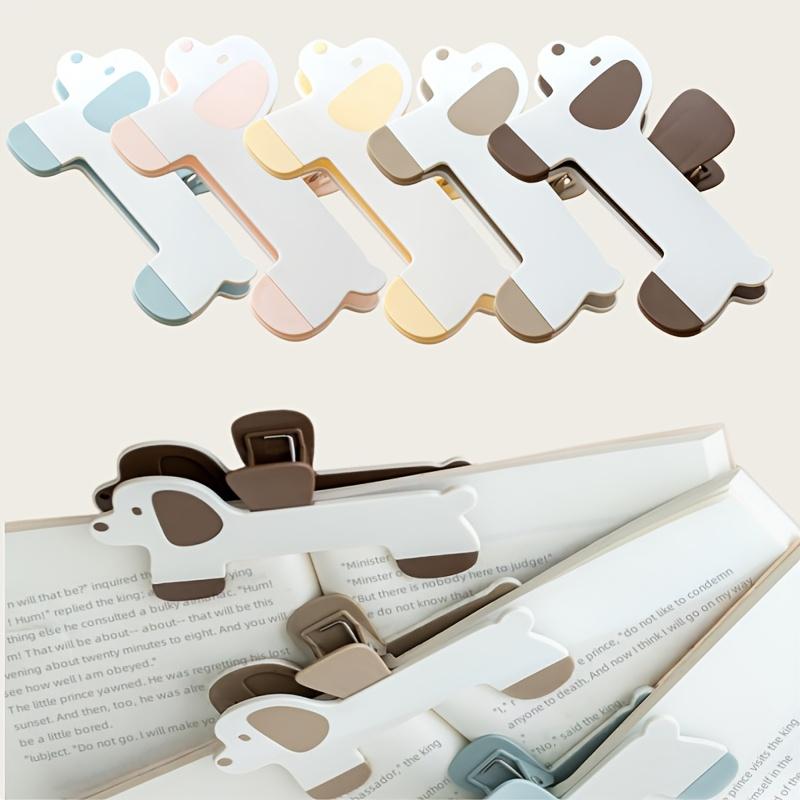 Cute Puppy Book Clip HolderDurable Non-Slip Grip for Textbooks & Office Files,Back to School & Office Gift, Reading Essential