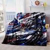 Robotic Warrior Design Blanket Flannel Blanket for Bed, Sofa, Camping, Hiking, Picnic Essentials, Gift for Family Fan Gifts