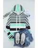 Azura Exchange Striped Drawstring Long Sleeve Hoodie