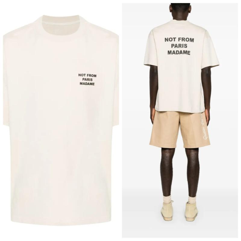 2025 From Paris Madame T-shirt Men's Not Y2k Tops Cotton Tees Letter Printing Short Sleeve Luxury Brand T-shirt Men's Clothing