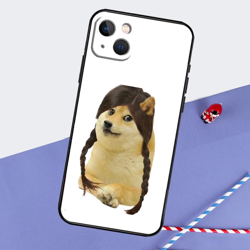 Doge Dog Cheems meme Phone Case For iPhone 16 Pro Max 11 13 14 15 Pro Max 12 Mini XR 16 15 Plus 16e Back Cover