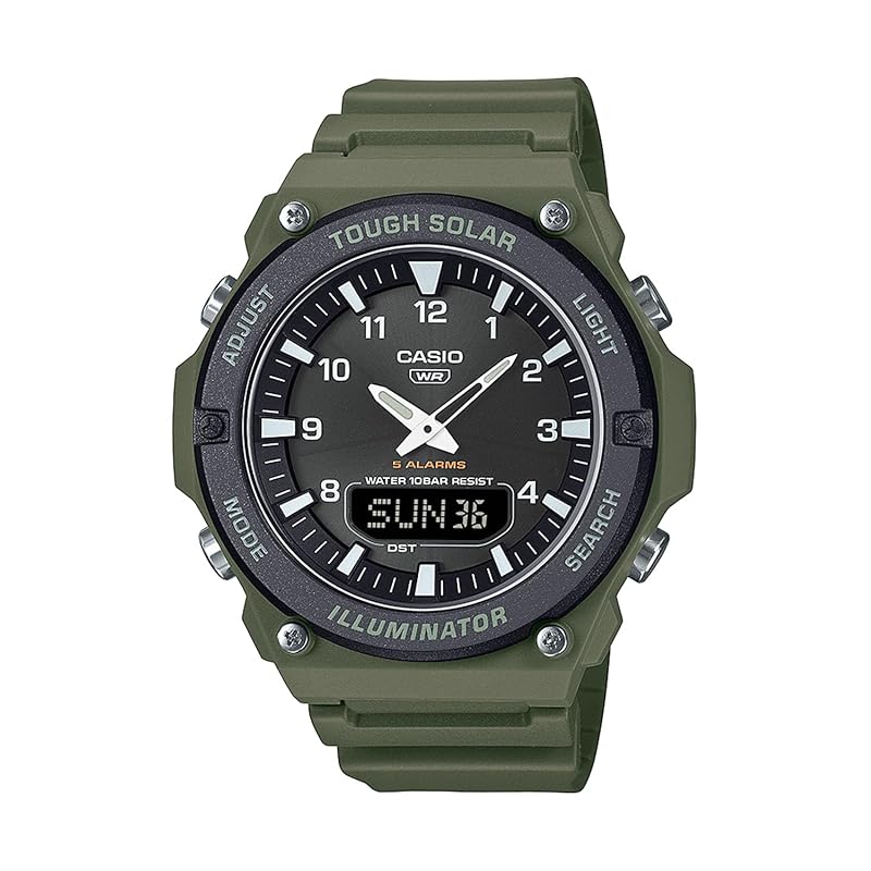 [Casio] Casio Collection Watch [Domestic Genuine Product] Tough Solar AQ-S820W-3BJF Men s Khaki
