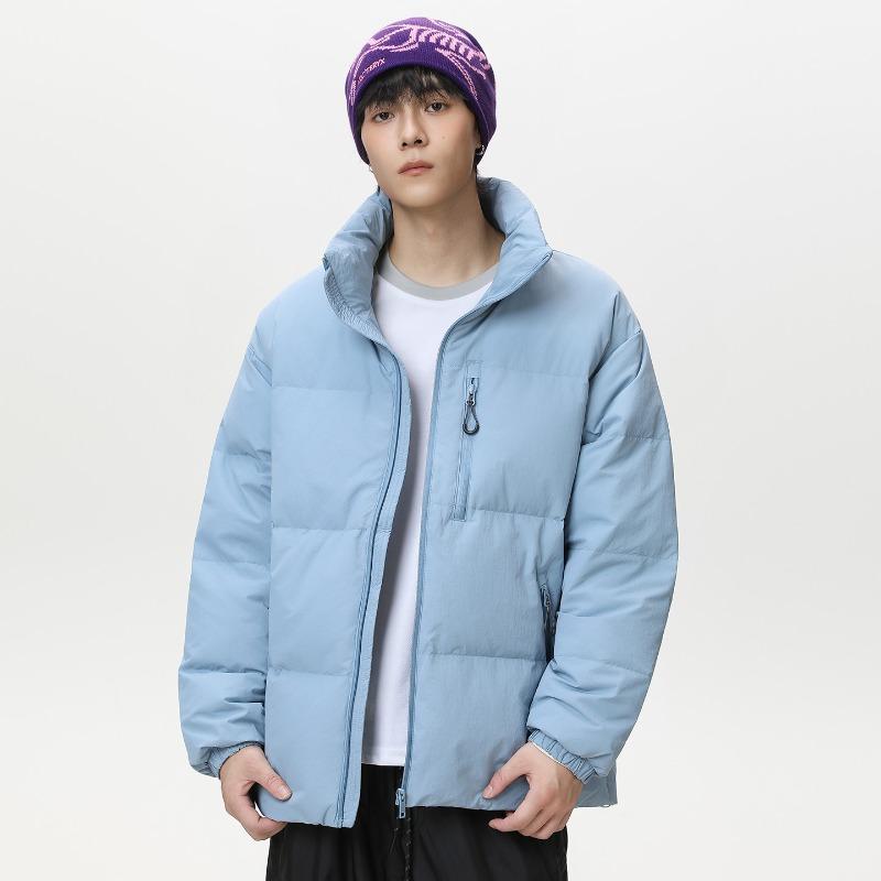 % down new national standard white duck down down jacket for men and women in winter new loose casual thickened stand-up collar jacket