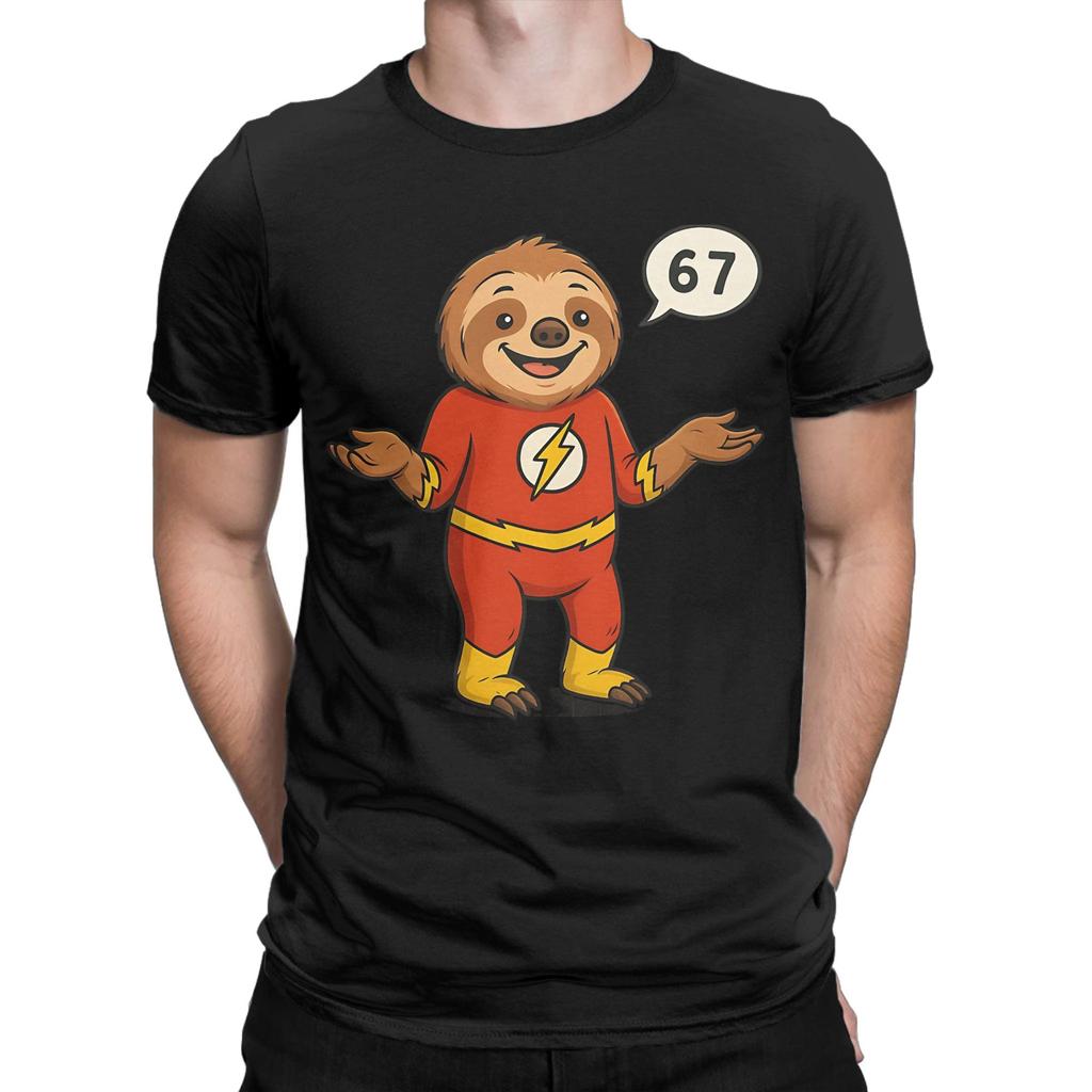 Flash Sloth Graphic 100 Cotton Tshirt Sloth Flash Tees Tops For Unisex