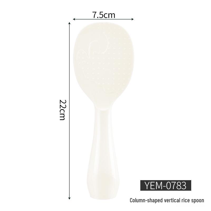 Heat-Resistant Stand-Up Rice Spoon, Easy to Clean Columnar Stand-up Rice Spoon белый