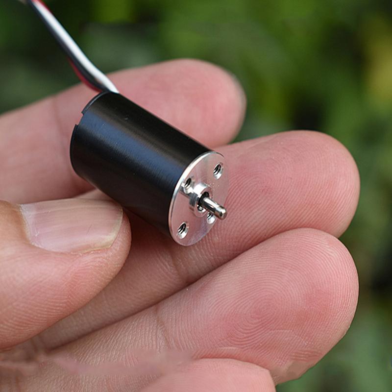 Mini 1220 12mm*20mm Brushless Motor 6000KV BLDC Model DC 7.2V 43600RPM High Speed Brushless Motor Front Ball Bearing Violent