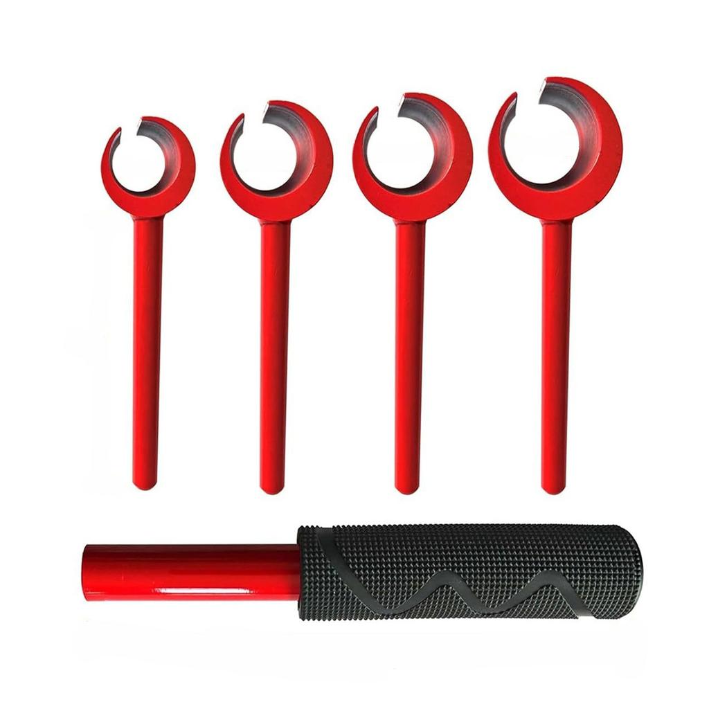 4 Stück Scharnier-Einstellschlüssel mit Griff Türscharnier-Spaltbieger Reparaturwerkzeug 14 mm 18 mm 23 mm 25 mm