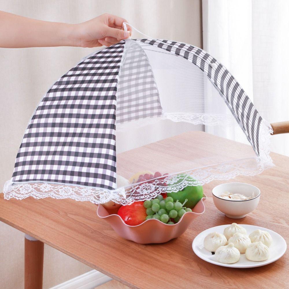 Foldable Lace Dining Table Anti Mosquito Net Food Lid Table Cover Food Cover Meal Cover