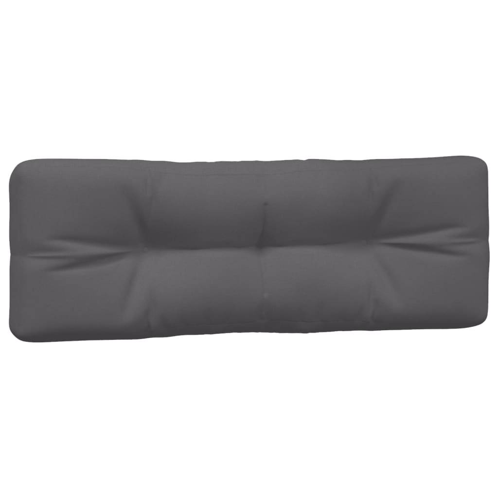 7 Piece Pallet Cushions Anthracite Fabric