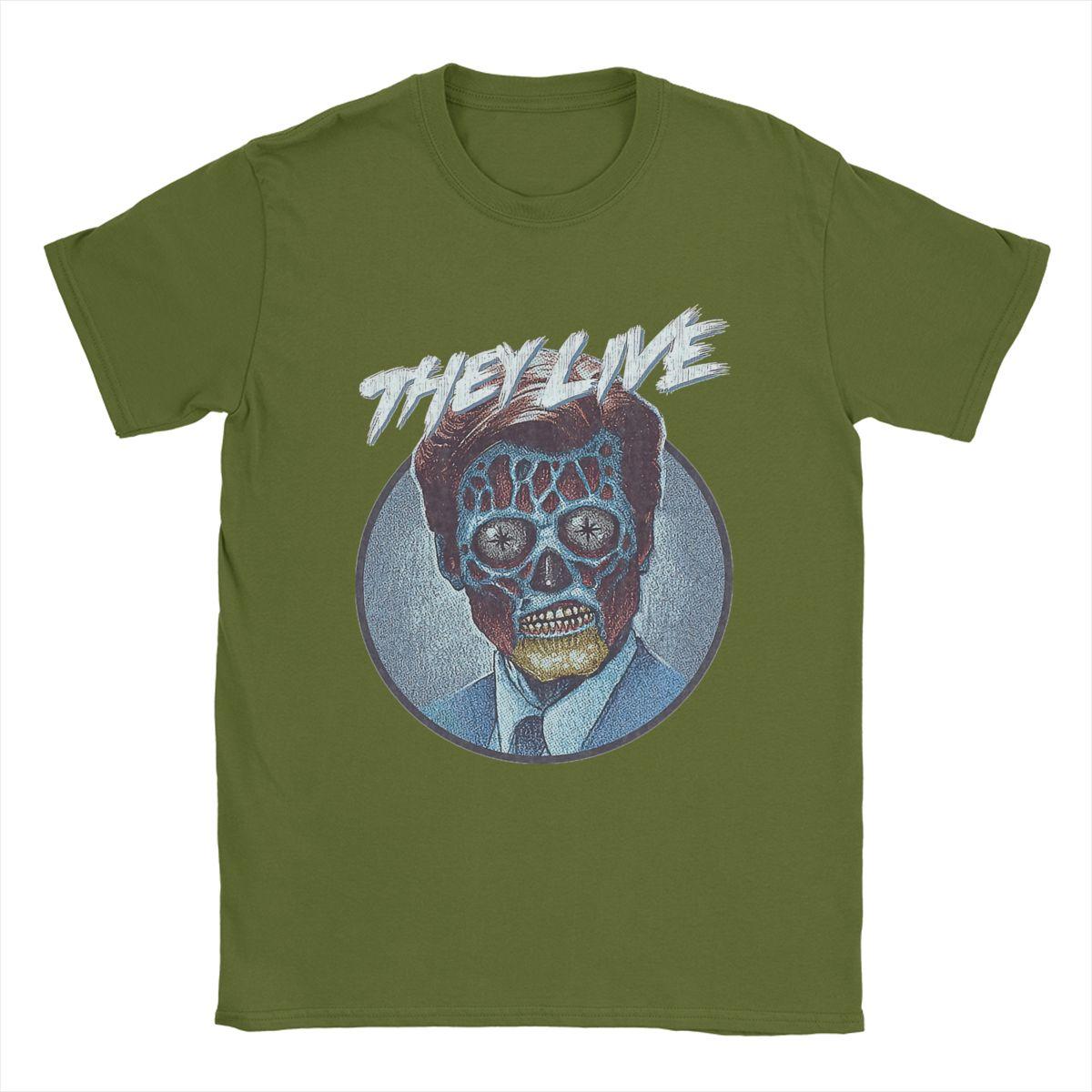 

Men They Live John Carpenter T Shirt Pure Cotton Clothes Vintage Short Sleeve O Neck Tees Printing T-Shirt 4XL
