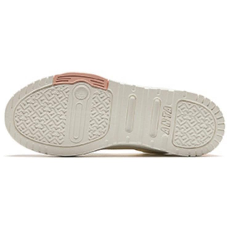 Anta Slip Resistant Abrasion Resistant Low top Skateboard Shoes Women's White Multicolor 122428054-1