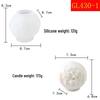 Christmas Ball-Shaped Silicone Candle Mold for DIY Aromatherapy & Plaster Decorations