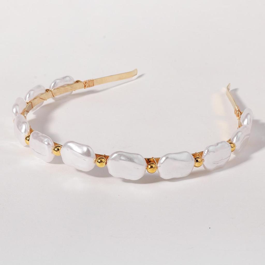 Baroque Pearl Luxury Headband: Handmade, Elegant Accessory for Parties and Birthdays