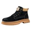 Fashion Autumn and winter men's boots Retro Fashion Thick Bottom Style Business Office Classic and  outdoor shoes Hot selling Black