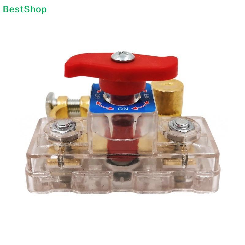 Car Battery Negative Terminal Disconnect Switch - Heavy Duty Quick Release Cut Off Switch for Vehicle/Boat (Red Handle)