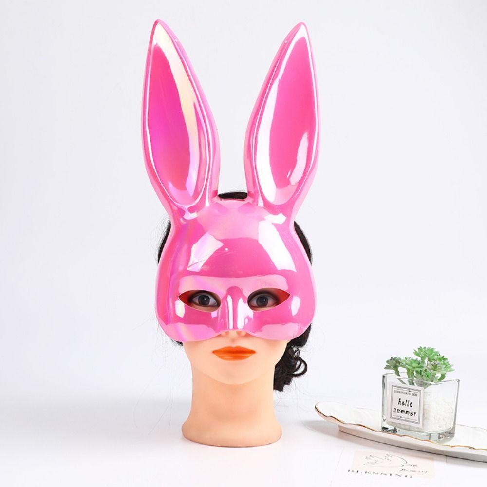 Rabbit Ears Mask Bunny Mask Half Face Mask Prom Party Supplies Women Half Mask Party Cosplay Props