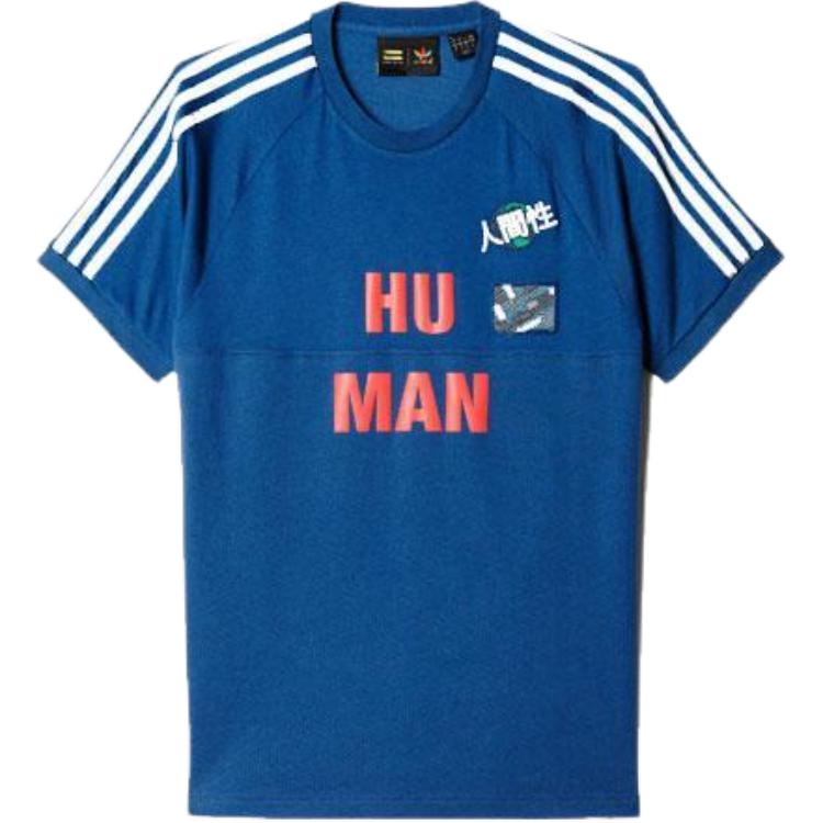 Adidas Originals T Shirts Men s Blue Crew Neck BJ9086 S