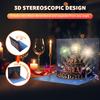 3D Light Music Birthday Card Pop Up Cake Creative Greeting Card Happy Birthday Party Gift Message Cards with Envelope for Kids