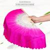 Hot Sell Dancer Practice Long Imitation Silk Fans Rayon Silk Fans Belly Dancing Fan Long Silk Fans